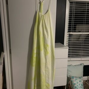 Asos Neon and White Maxi Dress